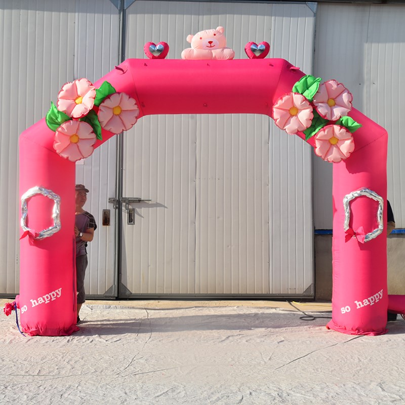 洛阳粉色婚礼拱门
